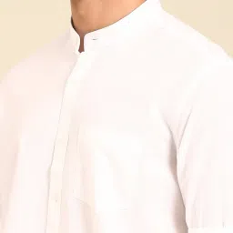 Cavallo By Linen Club White Slim Fit Shirt image 5