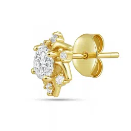 Zavya 925 Sterling Silver Golden Earrings for Women image 5