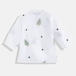 READIPRINT FASHIONS Kids White Printed Full Sleeves Kurta with Dhoti image 2