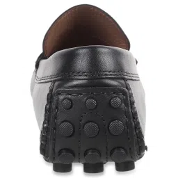 Da Vinchi by Metro Men's Black Casual Loafers image 5