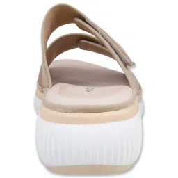 Mochi Women's Beige Casual Wedges image 5