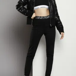 Calvin Klein Ck Black Solid Slim Fit Leggings image 5