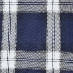 Fame Forever By Lifestyle Dark Blue Slim Fit Checks Shirt image 5