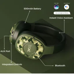 Boat Rockerz 550 Over Ear Bluetooth Headphones with Upto 20 Hours Playback| 50Mm Drivers image 5