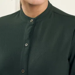 Style Quotient Green Textured Shirt image 5