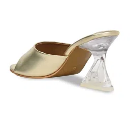 Rocia by Regal Women's Golden Casual Sandals image 5
