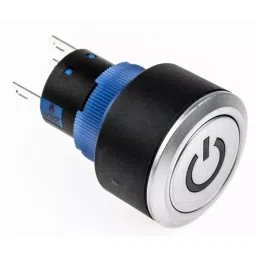 RS PRO Illuminated Push Button Switch Panel Mount 22.2 mm Cutout SPDT White LED 250 V AC, 1758251-picture-21