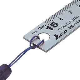 Shinwa Rules Thick Wide Curved Scale Silver 2 mm Thickness, 9434266 image 2