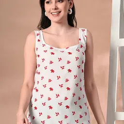 ANNSH APPAREL Floral Printed Scoop Neck Straight Short Kurti-picture-10