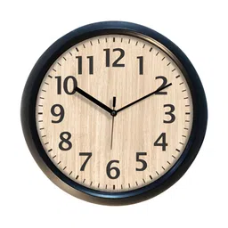 Aura Beige & Black Contemporary Wall Clock-picture-30