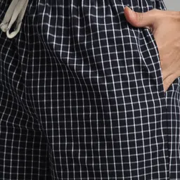 BStories Men Checked Lounge Shorts image 5