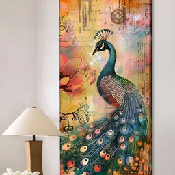 Art Street Green & Yellow 1 Piece Canvas Birds and Animals Wall Paintings-image-66