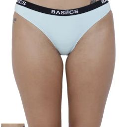 BASIICS by La Intimo Multicolor Cotton Bikini Panty( Pack Of 2 )-picture-27