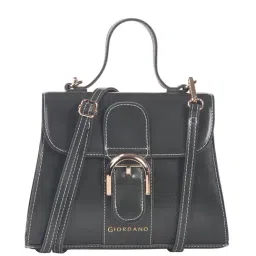 Giordano Carnival Black Solid Medium Handbag-image-1
