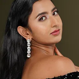 ZEEMAYA Circular Drop Earrings image 4