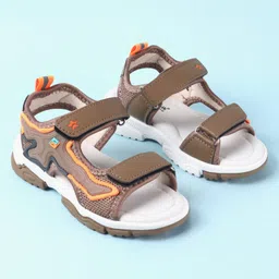Cute Walk by Babyhug Velcro Closure Sandals - Brown image 2