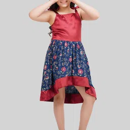 BEING NAUGHTY Girls Floral Printed Shoulder Straps Fit & Flare Dress-picture-17