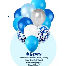 Bubble Trouble Blue Theme Birthday Decoration Kit Combo - Pack of 70 image 3