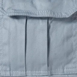 Pine Kids Cotton Woven Full Length Solid Coloured Trousers With Side Pockets - Light Blue image 5