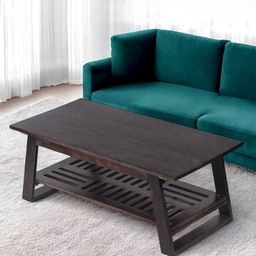 Ikiriya Black Rectangle Wood Contemporary Coffee Table-picture-35