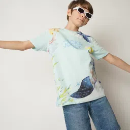 Jack & Jones Junior Light Blue Printed T-Shirt image 5