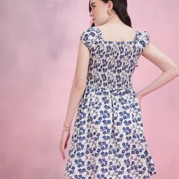 DressBerry Tie-Up Neck Floral Print Empire Dress image 5
