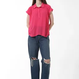 Only Pink Viscose Regular Fit Shirt image 5