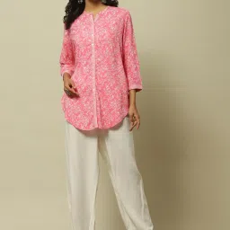 Rangriti Pink Printed Tunic image 5