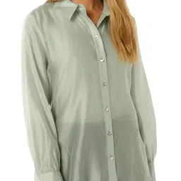 Forever New Sage Mist Amber Tie Back Regular Fit Shirt image 5