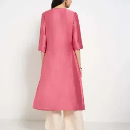 Rangmanch by Pantaloons Pink Kurta image 2