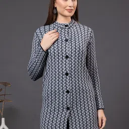 Anouk Women Self Design Longline Cardigan image 1