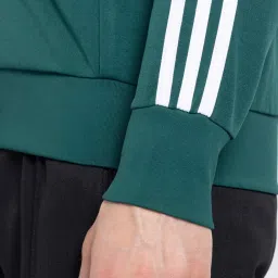Adidas Originals Green Regular Fit Printed Sports Jacket image 5