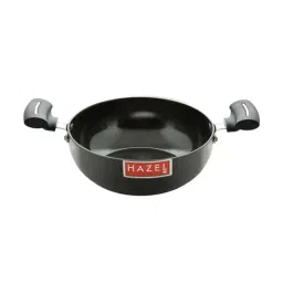 HAZEL 3 mm Hard Anodised Kadai Deep Aluminium Anodized Frying Kadhai, 2700 ml, Black-picture-24
