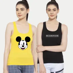 Friskers Multicolor Printed Camisole (Pack Of 2)-picture-20