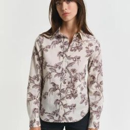GANT Off White Printed Regular Fit Shirt-picture-2