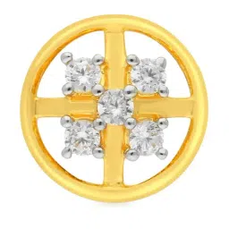 Malabar Gold and Diamonds 22k Gold Floral Nosepin for Women-picture-29