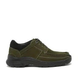 Teakwood Leathers Men's Green Derby Shoes-picture-13