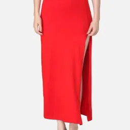 Cation Red A-Line Skirt-picture-33