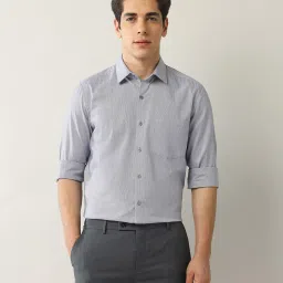 Arrow Grey Regular Fit Self Design Shirt image 5