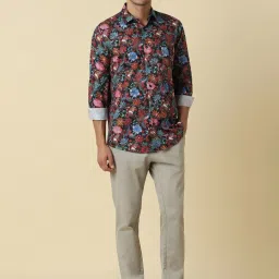 Allen Solly Multicolored Cotton Slim Fit Printed Shirt image 5