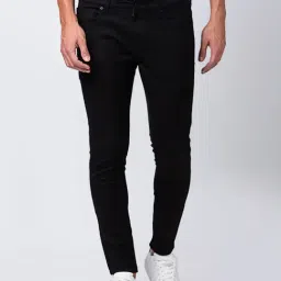 Spykar Black Cotton Slim Fit Jeans-image-49