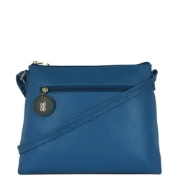 Baggit Blue Solid Medium Sling Handbag-picture-17