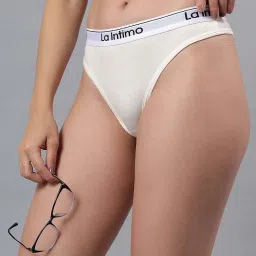 La Intimo Cream Comfort Fit Panties image 5