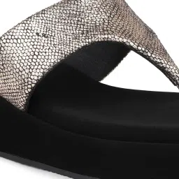 Inc.5 Women's Bronze Thong Wedges image 5