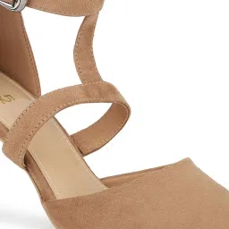 Inc.5 Women's Beige Ankle Strap Stilettos image 5