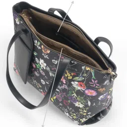 Metro Black Floral Extra Large Tote Bag image 5