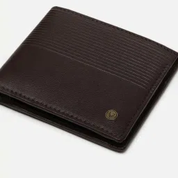 Allen Solly Brown Textured Leather Bi-Fold Wallet for Men image 5