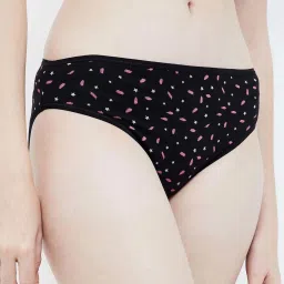 Ginger by Lifestyle Pink & Black Printed Hipster Panties - Pack of 3 image 5