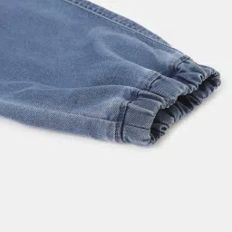 Blue Giraffe Kids Blue Cotton Washed Jeans image 5