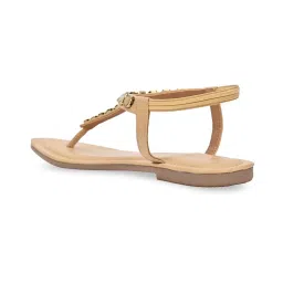 Rocia by Regal Women's Beige Sling Back Sandals image 5